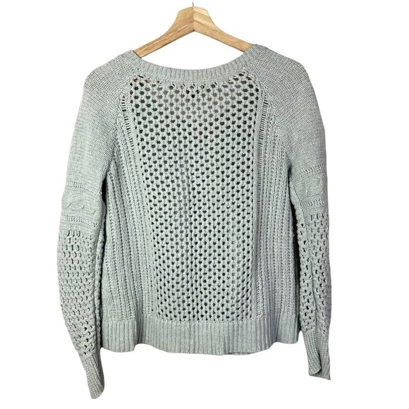 American Eagle AEO Light Blue Scoop Neck Pullover Knit Sweater M - Picture 2 of 3